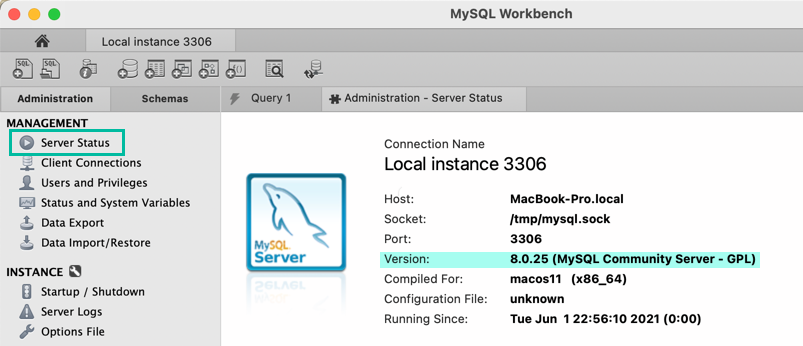 MySQL のバージョンを確認する方法 4å