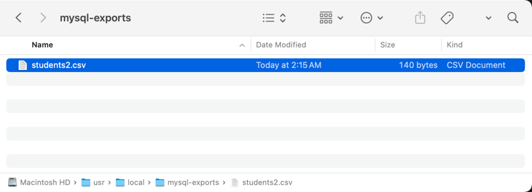 MySQL で CSV ファイルを生成する方法 16