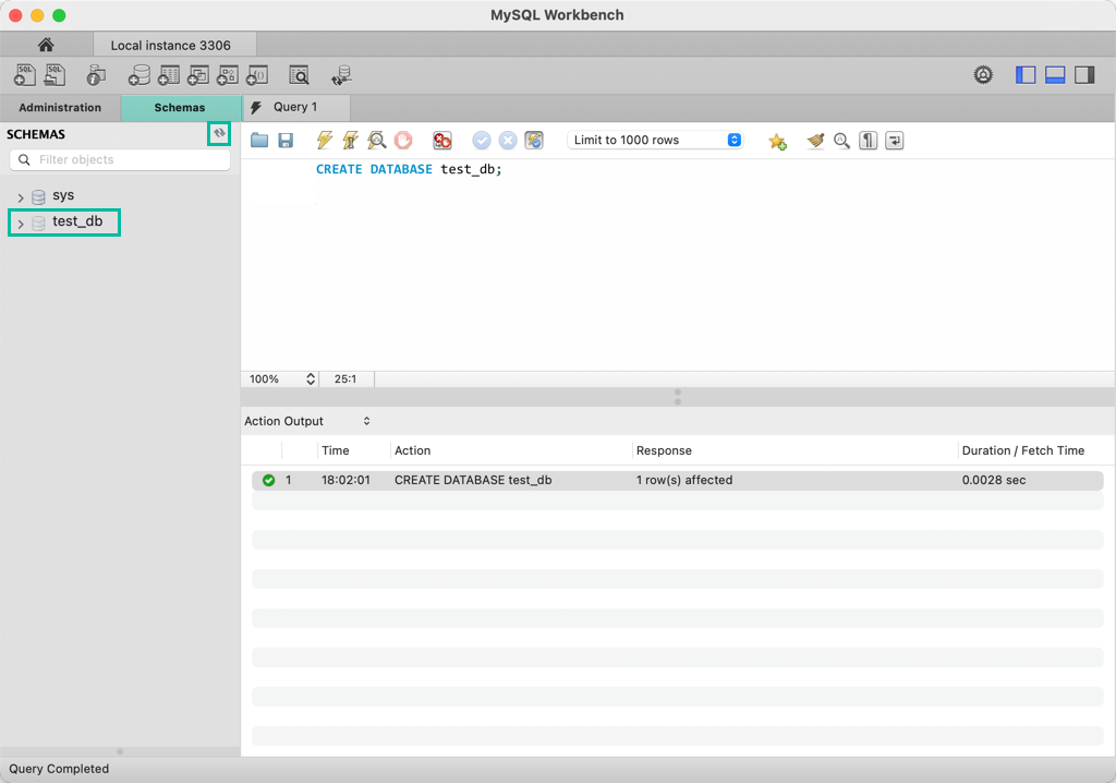 MySQL でデータベースの作成 2