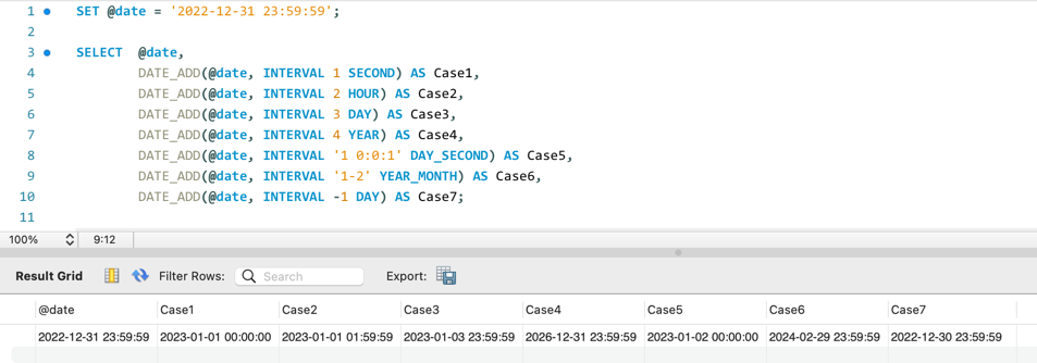 MySQL のよく使う日付関数 2 - DATE_ADD()・DATE_SUB() 1