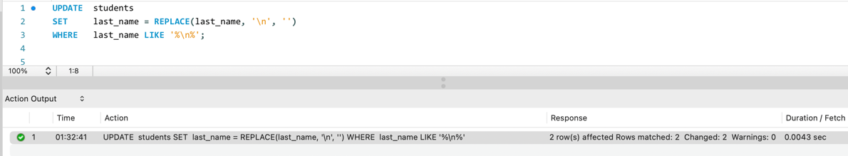 MySQLで改行を削除する方法 2