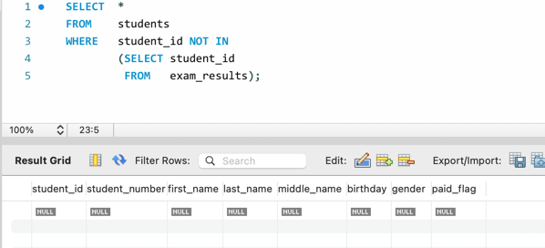 MySQL の IN / NOT IN 7