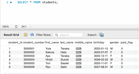 MySQL の LIKE 1