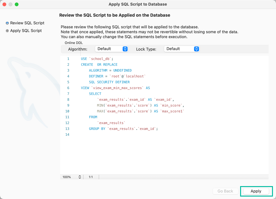 MySQL のビューの一覧を取得する 10
