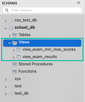 MySQL のビューの一覧を取得する 7