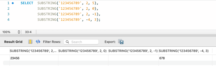 MySQL の SUBSTRING() 2